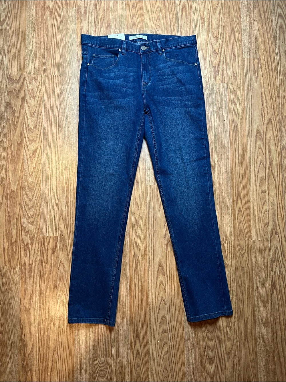 Perry Ellis Men's Indigo Slim Straight Jeans 33/32